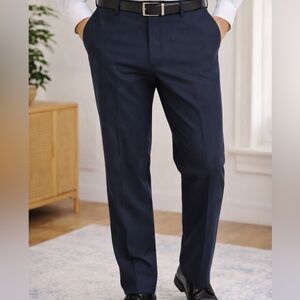 Axist Men’s Dress Pants Navy Blue Slim Fit Size 34 Workwear